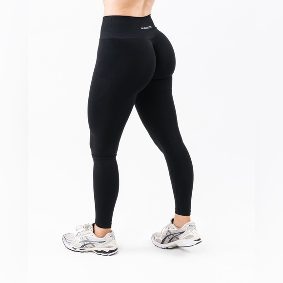 Alphalete Black Workout Leggings Sz L - Picture 1 of 10